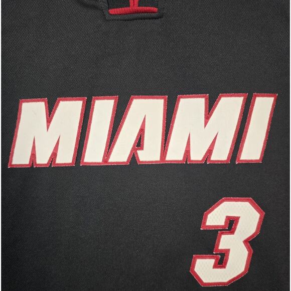 Adidas NBA Miami Heat Jersey Dwyane Wade #3 Mens XL Black Swingman Basketball - Picture 4 of 10